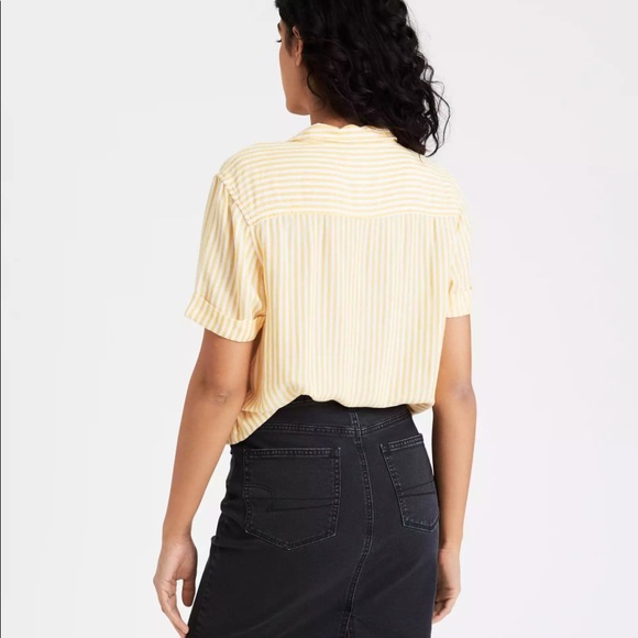 AE Striped Short Sleeve Button Up Shirt - Picture 2 of 7